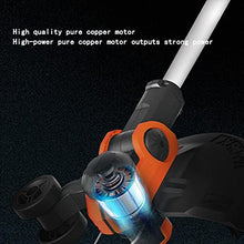 Lawn Mowers Electric Lawn Mower Handheld Portable Rechargeable Weeding Machine Multifunctional Household Small Lawn Trimmer Orchard Garden Trimmer (Orange Battery*2) (Orange Battery*1)