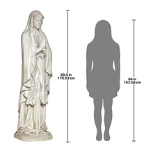 Design Toscano Life Size Blessed Virgin Mary Statue Antique Stone