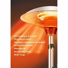 Grafken Outdoor Patio Heater, Three-Speed Adjustment, Maximum Power 2200W, IP44 Waterproof, High-Power Umbrella-Shaped Electric Heater for Indoor and Outdoor Courtyards (Size : 2200W)
