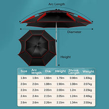 RWGOVLU Portable Beach Umbrella Outdoor Sunshade - Double Layer Fishing Parasol Umbrellas with Carry Bag, Wind Proof Plug/Floor Plug, Telescoping Pole, 360° Rotation, for Park Patio Shade Sails