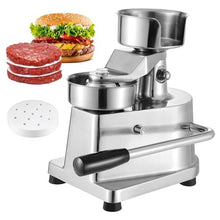 Naturalpowev Commercial Hamburger Patty Maker, Stainless Steel Burger Press with Patty Papers, Kitchen Meat Forming Processor for Grill Griddle BBQ Barbecue,6"(150mm)