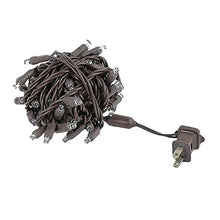 Novelty Lights 12-Pack 25ft 50 LED Warm White Christmas String Lights, 6" Spacing on Brown Wire, UL Listed IP55 Commercial Grade Xmas Lights for Outdoor/Indoor, Dimmable, Connectable