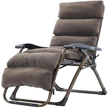 IIPOSAQQ Outdoor Reclining Zero Chair Extra Wide Adjustable Lounger Chair for Patio Garden Beach Pool with Cushions Support 200kg Garden Chair