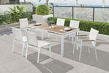 Meridian Furniture 365-T Nizuc Collection Modern | Contemporary Outdoor Patio Extendable Dining Table with Durable Aluminum Frame