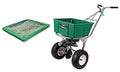Lesco High Wheel Walk-Behind Fertilizer Spreader with Hopper Cover Bundle