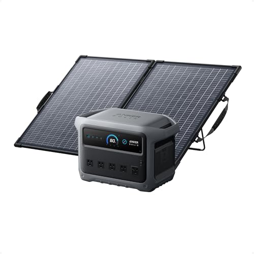Anker SOLIX C1000 Gen 2 Portable Power Station with 100W Solar Panel