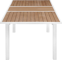 Meridian Furniture 365-T Nizuc Collection Modern | Contemporary Outdoor Patio Extendable Dining Table with Durable Aluminum Frame