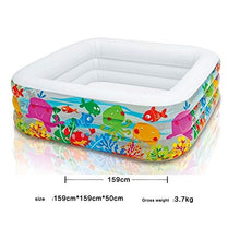 Inflatable Pool Float Lounge 1-3 People Use Family Interaction Pool Party Independent Layered Airbag Height Adjustable Backyard Water Party