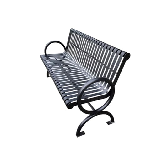 GFAZXDS Outdoor Bench Outdoor Iron Tables and Chairs Benches Garden Plaza Backrest Seating Park Garden Bench