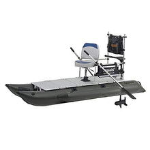 AQUOS 10.2 ft Inflatable Pontoon Boat with Trolling Motor and Folding Seat