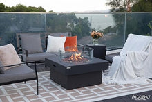 AMS Fireplace | Modeno | Branford | Firepit Table | Cover and Lava Rocks Included | (Fuel: Natural Gas - Black)