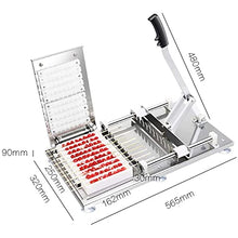 Etsuosy Stainless Steel Meat Skewer Maker Machine, BBQ Grilling Kit, 10 Skewers, 5.5 lbs
