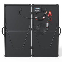 ACOPOWER 200W Portable Solar Panel Kit, Waterproof 20A Charge Controller for 12V Battery and Solar Generator for RV, Camper Trailer& Marine Black