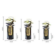 GLigeT Outdoor Water Fountain Chinese Water Fountain Landscape, Home Living Room Courtyard Water Circulation Floor Decoration, Office Water Landscaping Outdoor Fountain (Size : L)
