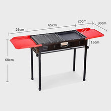 MNSSRN Portable Folding Outdoor BBQ Grill, Foldable Outdoor/Home/Camping Equipment with Detachable Grill/Grill Pan for 5-15 People