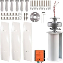 Lbxlhr 10000W/12000W Upgraded Wind Vertical Axis Turbine Generator 12V 24V 48V 220V with MPPT Controller Wind Turbine Kit for Hybrid Wind Solar System(10000w,24v)