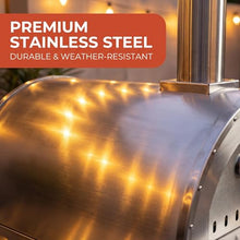 Garvee 32" Outdoor Wood‑Fired Pizza Oven,Stainless Steel Grill Oven
