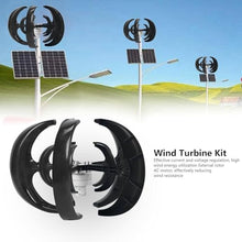 WANGYYDS Wind Turbine Generator, Vertical Axis Wind Turbine, New 1000W 12V 24V Vertical Wind Turbine Magnetic Levitation Upright Wind Generator for Home Ship,24V-Black
