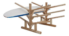 Log Kayak Rack Low 6 Place SUP and Surfboard Rack Natural