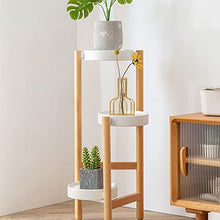 PZHANGZVH Plant Stand Indoor Bedroom Garden Flower Pot Rack Indoor Balcony Living Room Floor Type Plant Shelf Hotel Lobby Cafe Plant Stands (Color : White L) (White L )