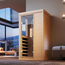 SunSwell Wood Infrared Sauna, 1 Person Traditional Home Sauna