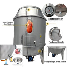 INTSUPERMAI Chicken Duck Roaster Grill Oven Cooker, LPG and Charcoal Replacement for Roast Turkey, Beijing Roast Duck 31.5 inch Stainless Steel Charcoal Roaster LPG Cooker