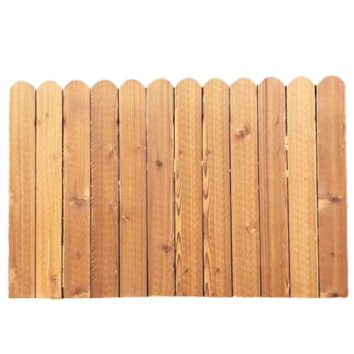 DECORN Garden Wooden Fence Wood Garden Edging Border Outdoor Landscape Border Edging for Gardens Lawns Balconies Courtyards Planting Fences, 35 ft(L),A-31.5" H