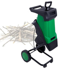 VNATWGOO Electric Branch Wood Chipper Shredder Mulcher, 2400W Automatic, 4500RPM for 0-40mm, Comes with 50L Collection Bag Green