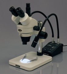 AmScope Digital Trinocular Stereo Zoom Microscope 7X-45X Magnification with 1.3MP Camera