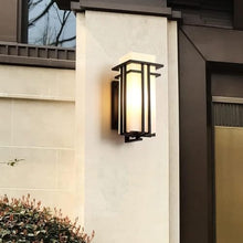 ZHOUYANB Outdoor zwart Aluminum Wall Sconce Waterproof Lamp Glass Lampshade Mount Porch Front Lighting Fixtures (Size 41 24) (one Color 41 24)
