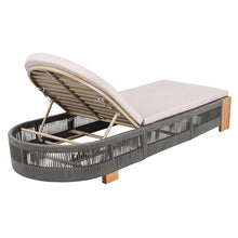 WEALTHKING Outdoor Acacia Wood Patio Adjustable Lounge Chair - Uncushioned Reclining Furniture for Backyard Pool Garden (Grey + Teak,2)