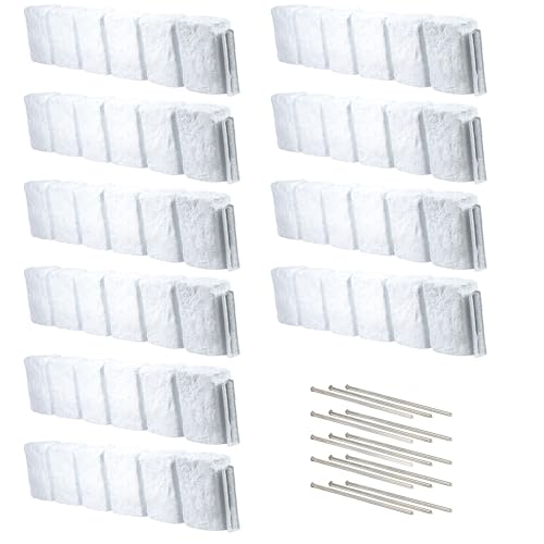 Beuta Landscape Edging | Garden Edging Border | Polyrock Block XL for Lawn Edging, Flower Beds & Yard Edging – 10 Pack | Each Section Has 6 Blocks 48" L x 4" W x 9.5" H | 30 Spikes | Limewash