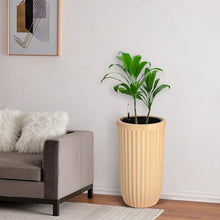 HobbyField 23 inch Tall Planter, Square Planter Set of 2, Large Indoor/Outdoor Flower Pots with Drainage Holes, Water Level Monitor & Wheels for Patio, Balcony, Garden