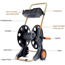 Garden Hose Cart with 60m Water Pipe, Portable Reinforced Hose Reel Storage Box for Car Cleaning, Pet Bathing, and Garden Watering – Easy to Use & Store