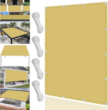 Yellow Sun Shade Sail Rectangle 6x30 FT Waterproof Outdoor Sun Shade Sail 95% UV Block with Grommets for Patio Backyard Carport Garden