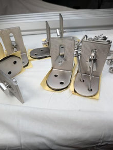 Planet 4 Solar - mounting kit for mounting 8 Solar Panels to a Shingle roof, with Clamps, T-Mounting Brackets & 88 Inch Made in the USA Rails.