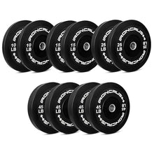 Iron Crush Olympic Bumper Plate Sets - Premium Virgin Rubber Weights for Strength Training - Compatible with 2" Barbells (280LB)