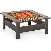 Outdoor Fire Pits,31 Inch Large Bonfire Wood Burning Patio & Backyard Firepit for Outside with Spark Screen,Poker,and Round Fireplace Cover