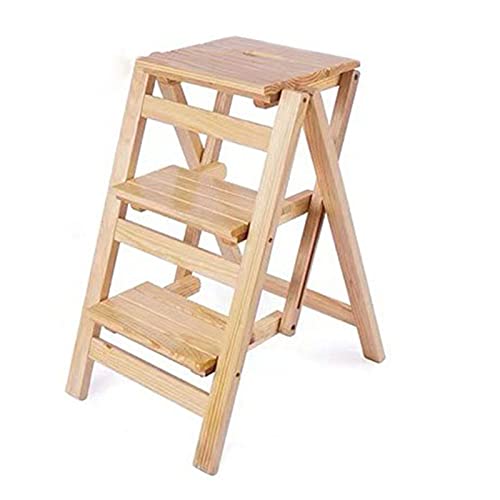 Plant Pot Stand Folding Wooden Library Stepladde Plant Stand