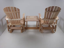 Kilmer Creek 6 Foot Natural Cedar Fanback Adirondack-Style Settee Glider, Amish Crafted