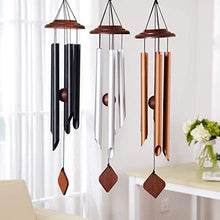 Wind Chimes for Outside - 24 Inch Wind Chimes with 5 Tubes DIY Pendants for Outdoor Garden Patio Decor Wind Chime Gifts for Mother Father Neighbors Christmas (Color : Gold) (Silver)
