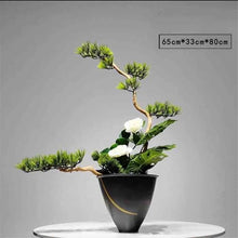 YXIANG56Q Fake Plants Chinese-Style Fake Potted Plants Artificial Bonsai Faux Tree Simulation Bonsai Tree