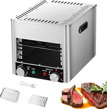 Electric Steak Broiler, 4 or 8 Layer Grill, Time and Temperature Adjustable, With Broiler Tray and Grill, For Cooking Steak, Pork,Chicken, Vegetables,A