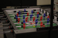 Warrior Table Soccer Professional Black Light Foosball Table Blue, Red