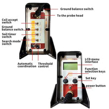 RJYYYDS High Sensitivity Gold Finder with Digital Conversion of 8 Frequency Changes, Professional Underground Metal Detector, Long Range Deep Gold Detector, Fit for Kinds of Soil