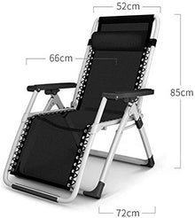 Lightweight Zero Gravity Patio Chairs Reclining Garden Outdoors Sun Lounger Folding Office Recliner with Cushions (Color : Without Cushions) (Color : with Cushions) (Without Cushions)