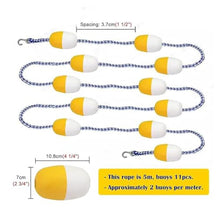 Swimming Pool Safety Rope with Stainless Steel Hooks,Heavy-Duty Lane Division Markers with Floating Buoys Safety Float Line Section Off Hazardous Areas, Dividing Lanes, Caution Help,43ft/13.1m