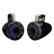 KICKER 51KMTCXL8 8" 500 Watt Multicolor LED Marine Tower Speakers Black