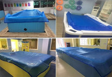 Blue PE Hot Tub Spa Bubble Cover Pool Solar Blanket