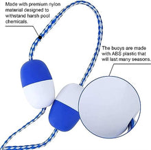 JYDQMOLS Pool Safety Rope, 15M/49.2FT Pool Rope Swimming Pool Safety Rope and Float Kit Easy to Identify Deep Water Cordon Line for Waterway/Shoal/Lake/Fishing Sites/Marine